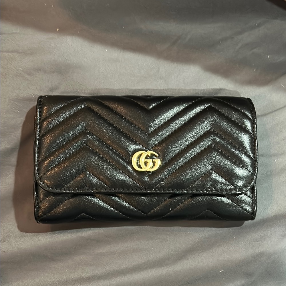 Gucci Black Quilted Leather Wallet
